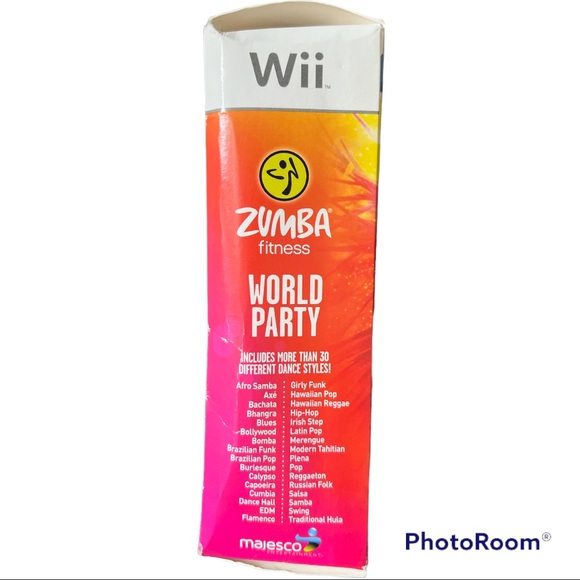New NIB Nintendo Wii Zumba Fitness World Party video game with fitness belt 2014 - Picture 3 of 4